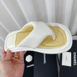 Chanel Summer Newest Bread Flip-flops Cross Strap Beach Slippers With Original Box