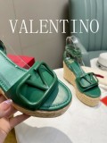 Valentino Spring/Summer 2022 New Ladies Handmade Hemp Rope Sandals with Original Box