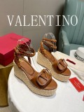 Valentino Spring/Summer 2022 New Ladies Handmade Hemp Rope Sandals with Original Box