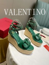 Valentino Spring/Summer 2022 New Ladies Handmade Hemp Rope Sandals with Original Box