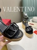 Valentino Spring/Summer 2022 New Ladies Handmade Hemp Rope Sandals with Original Box