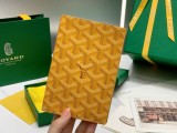 Goyard original single passport passport fashion travel essential passport holder Brazilian leather with Y word graffiti print with original box