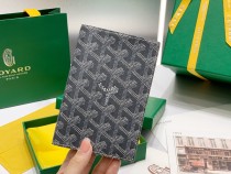 Goyard original single passport passport fashion travel essential passport holder Brazilian leather with Y word graffiti print with original box