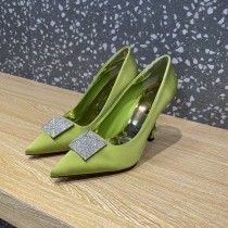 Valentino Latest Collection Classic Diamond Buckle Pumps With Original Box