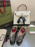 Gucci 2022 early spring new color crystal shoes with original box