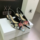 Dior Spring/Summer 2022 Latest Colored Ribbon Back Sandals With Original Box