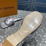 Louis Vuitton Ladies Latest Collection Leather Outsole Slippers With Original Box