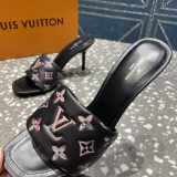 Louis Vuitton Ladies Latest Collection Leather Outsole Slippers With Original Box