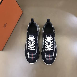 Hermes New Men's Luxury Brand Casual Sneakers with Original Box