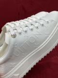 Louis Vuitton Top Quality Ladies Platform Casual Small White Shoes with Original Box