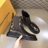 Louis Vuitton New Luxury Brand High Top Chelsea Boots With Original Box