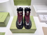 Gucci 2022 men's and women's retro autumn latest collaboration joint explosion knight boots with original box