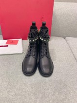 Valentino New Studded Biker Boots In Original Box