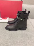 Valentino New Studded Biker Boots In Original Box