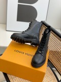 louis vuitton 2022 new women platform martin boots with original box