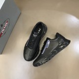 Prada Men's High-End Luxury Air Cushioned Casual Sneakers With Original Box