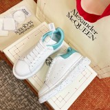 Alexander McQueen men's and women's latest color small white shoes casual sneakers with original box