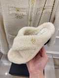 Chanel 2022 early autumn new product double G cross with lamb wool slippers with original box