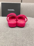 Chanel Classic Block Heel Flat Sandals in original box