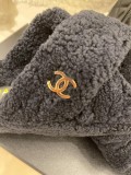 Chanel 2022 early autumn new product double G cross with lamb wool slippers with original box