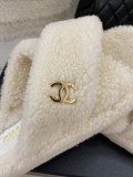 Chanel 2022 early autumn new product double G cross with lamb wool slippers with original box