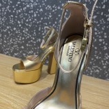 Valentino Ladies Latest Heantian High Platform Patent Leather High Heels with Original Box