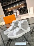 Hermes Men's High Top Luxury Brand Casual Sneakers With Original Box