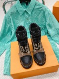 Louis Vuitton Classic Luxury Brand Imported Leather High Heel Boots With Original Box