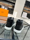 Hermes Men's High Top Luxury Brand Casual Sneakers With Original Box