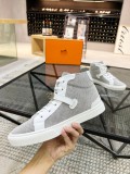 Hermes Men's High Top Luxury Brand Casual Sneakers With Original Box