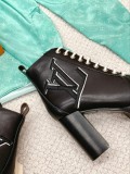 Louis Vuitton Classic Luxury Brand Imported Leather High Heel Boots With Original Box