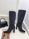 Fendi Fall Winter New Luxury Brand Chunky Heel Boots with Original Box