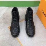 Louis Vuitton Men's Luxury Brand High Quality Fashion High Top Casual Classic Sneakers With Original Box