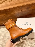 Givenchy 2022 autumn and winter new Martin boots Cavalry boots Lace-up buckle Martin boots with original box