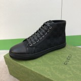 Gucci Men's Luxury Brand High Top Casual Sneakers with Original Box