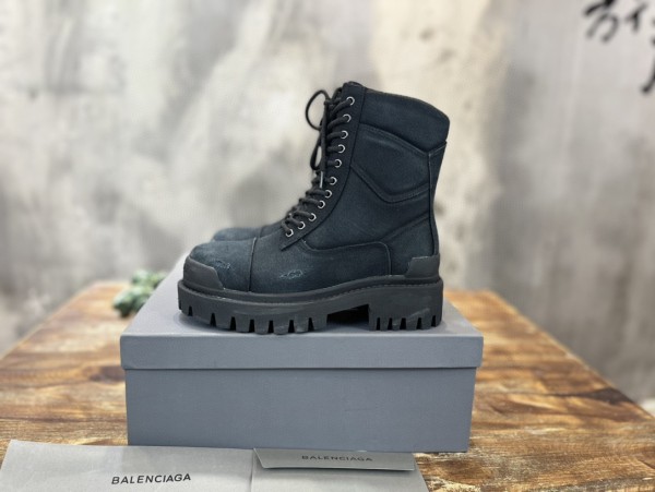 Balenciaga Men's and Women's Martin Boots Big Toe Boots Short Boots Work Boots with Original Box