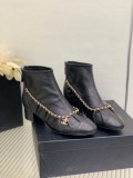 Chanel autumn and winter new exclusive custom chain elastic boots with original box