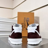 Louis Vuitton x Nike Men's Luxury Brand High-Top Sneakers with Original Box