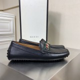 Gucci High-end men's casual loafers Driving shoes Peas shoes with original box