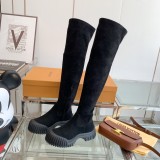 Louis Vuitton Women's Sports Fashion Flat Boots with Original Box