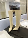 Saint Laurent Fall Winter Women's Fashion Luxury Brand Pointed Toe High Heel Boots with Original Box