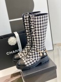 Chanel 22 autumn and winter new products luxury brand nibu chain design classic boots series with original box