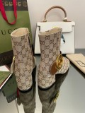 Gucci Women's Premium Pre-Fall Round Interlocking Double GG New Short Boots with Original Box