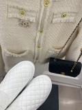 Chanel autumn and winter new luxury brand jewelry chain casual snow boots with original box