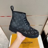 Louis Vuitton 2022 latest high-top men's lace-up sports Martin boots with original original box