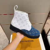 Louis Vuitton 2022 latest high-top men's lace-up sports Martin boots with original original box