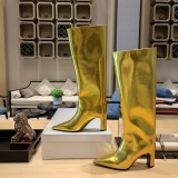 Balenciaga 2022 latest luxury brand pointed thick leather boots with original original box