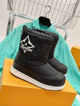 Louis Vuitton 2022 autumn and winter new space cotton large round toe thick bottom down snow boots with original box