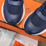 Hermes new men's luxury brand casual sneakers with original original box