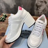 Prada high heels casual high heels sports high heels strappy sneakers with original original box